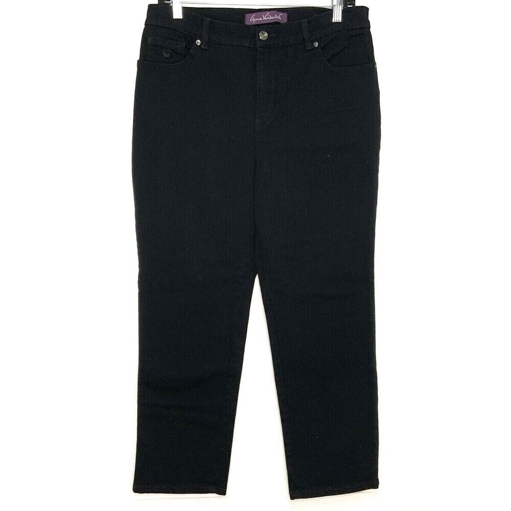 Gloria Vanderbilt Womens Amanda Jeans Black Size 12P - Picture 3 of 5